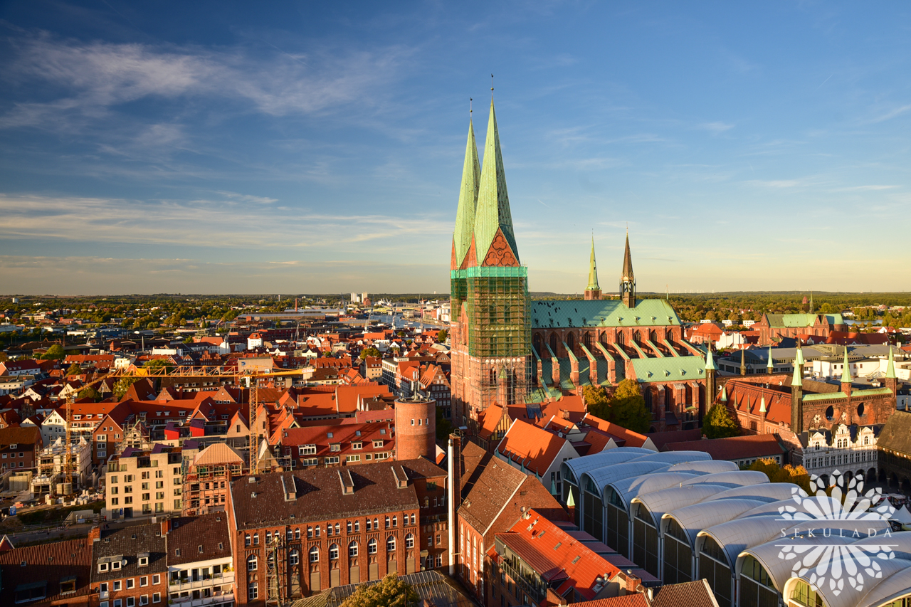 Kościół Mariacki w Lubece (niem. Marienkirche, St. Marien zu Lübeck); Szlezwik-Holsztyn, Niemcy.