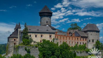 Zamek Sovinec, Kraj morawsko-śląski, Czechy.